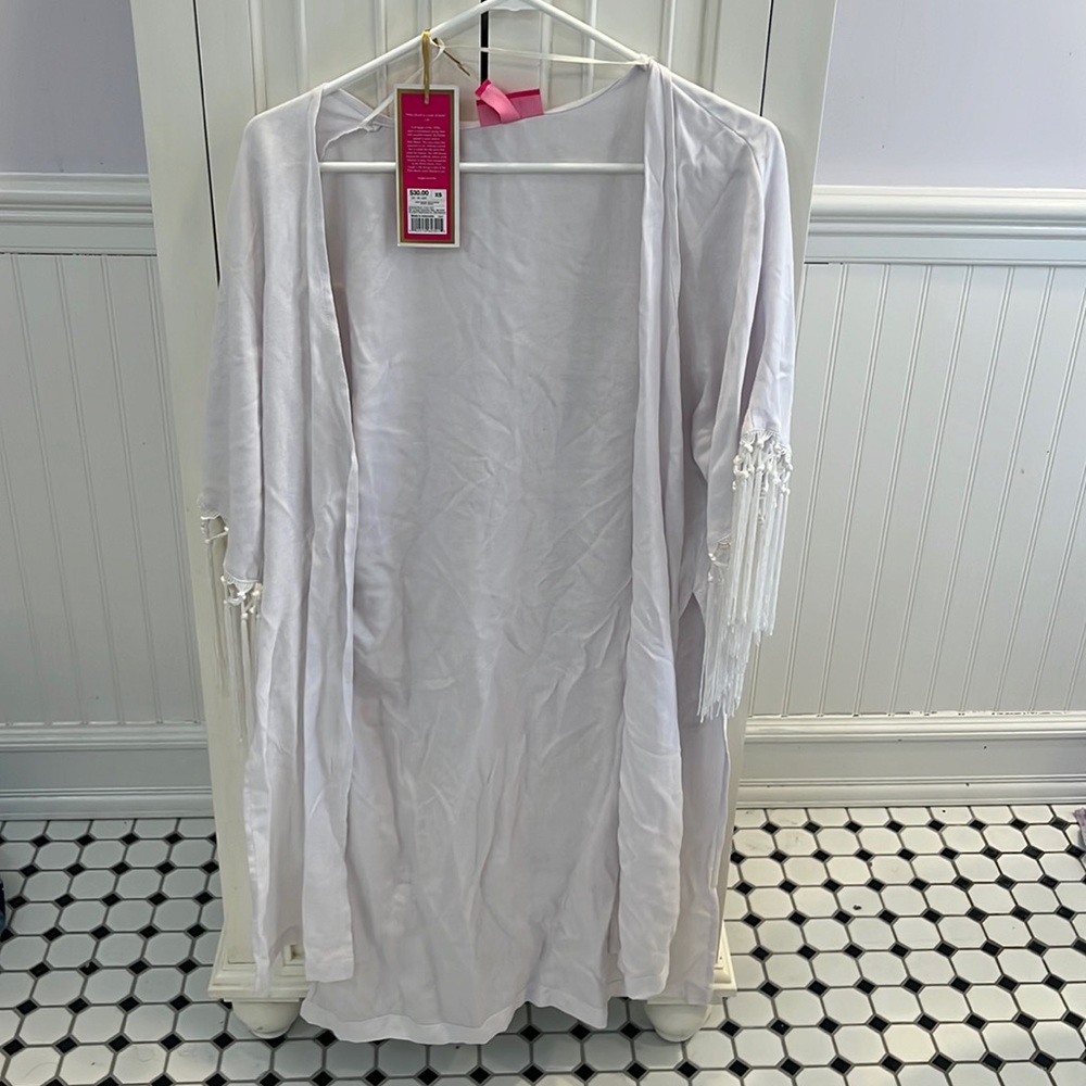 NWT Lilly Pulitzer for Target Long Kimono with Fringe